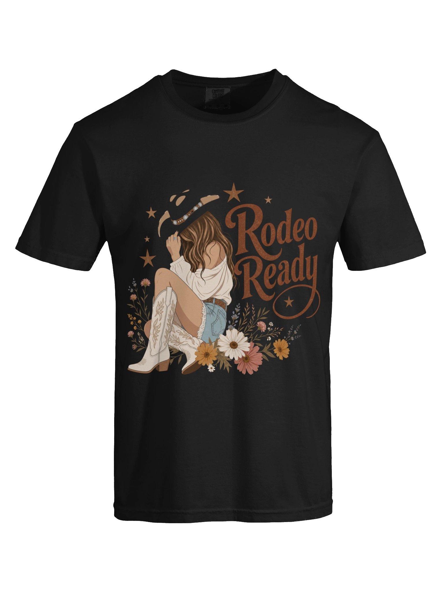 Rodeo Ready Western Cowgirl Floral Country T-Shirt product image (122)