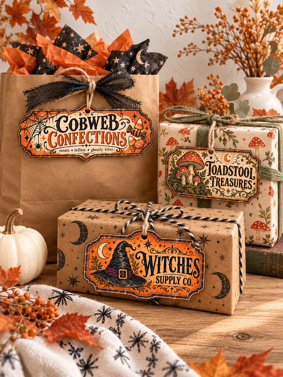 1000 Vintage Halloween Labels, Apothecary Potion Bottle Design, Printable Gift Tags Bundle, Gothic Ephemera Collection, Digital PNG Download product image (5)