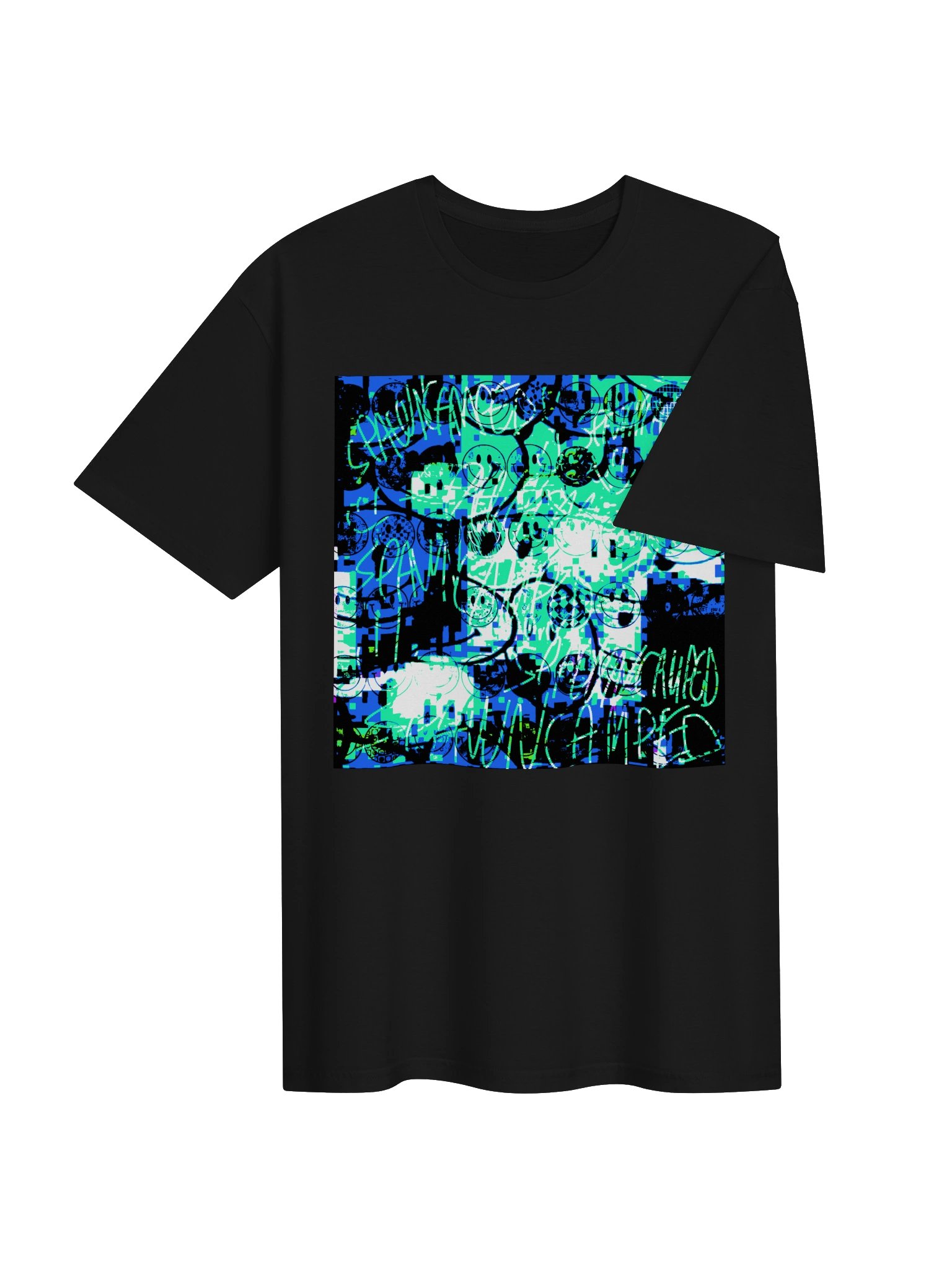 spawncamped "happier" tee product image (8)