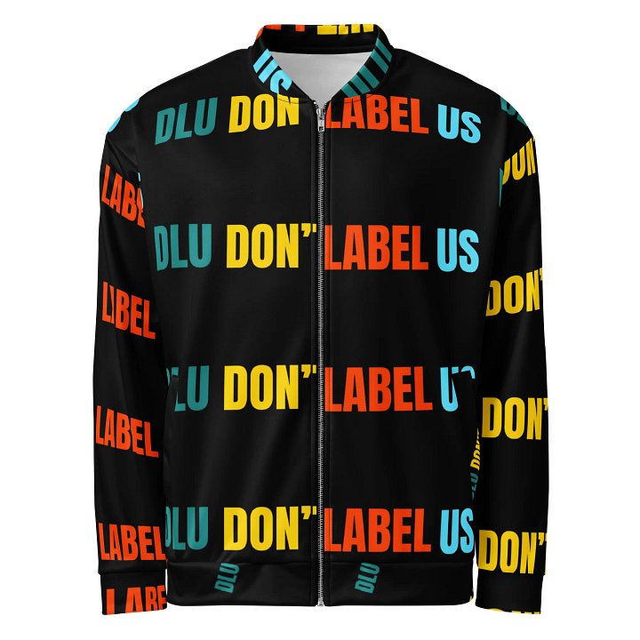 DLU DON’T LABEL US® Rebel Statement All-Over Print Bomber Jacket product image (1)