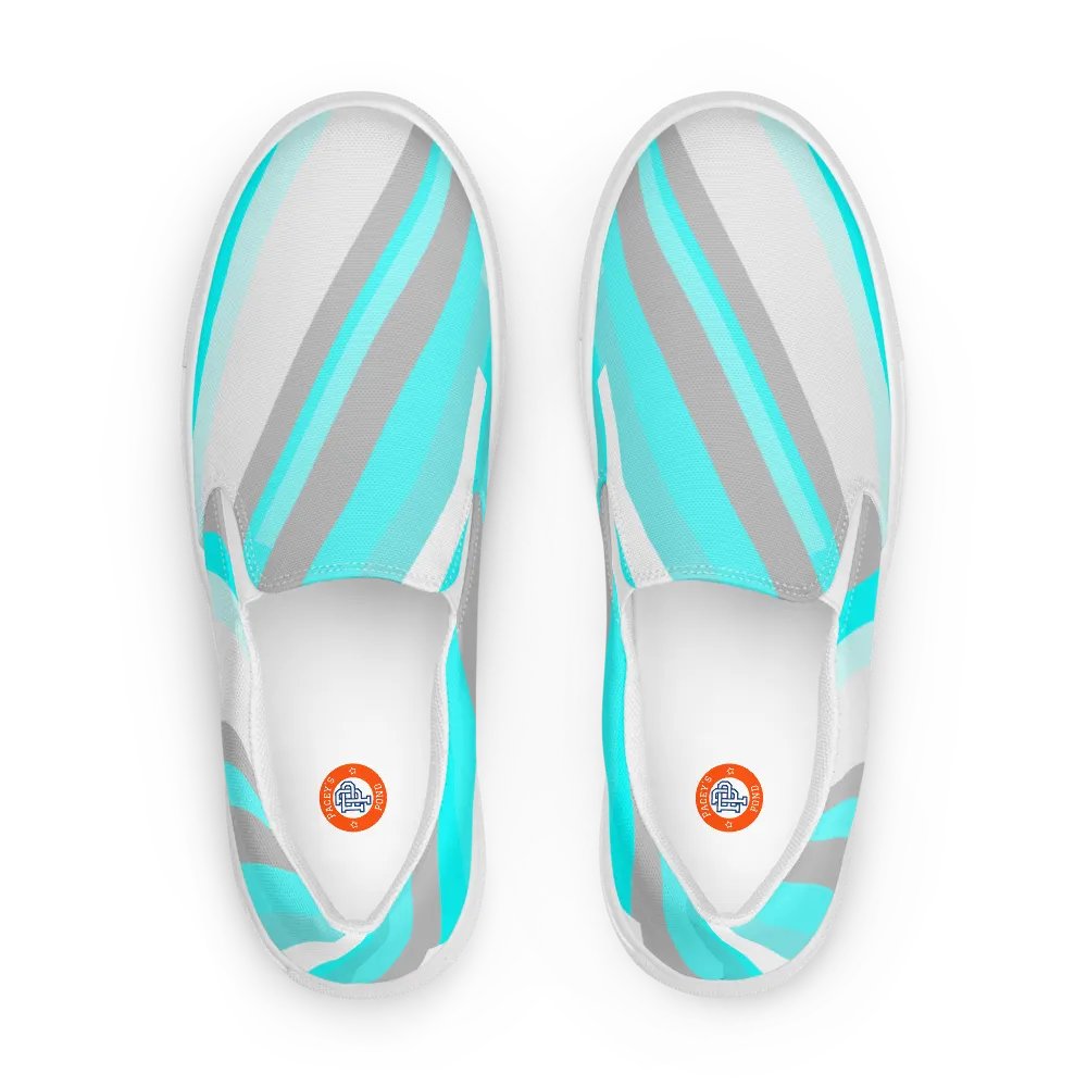 Pastel Wave Women's Slip-on Deck Shoes product image (1)
