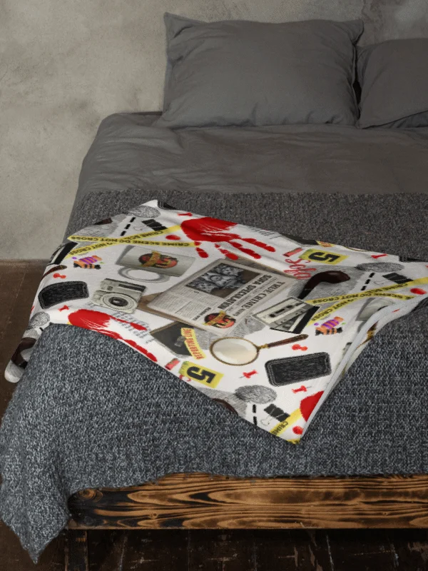 True Crime Throw Blanket Sofa Cringe Binge product image (3)