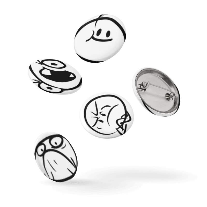 Eggheads Pin Buttons Set product image (6)