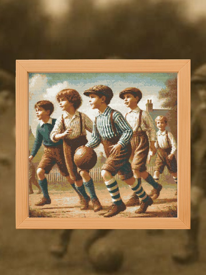 Boys At Play Cross Stitch Pattern product image (1)