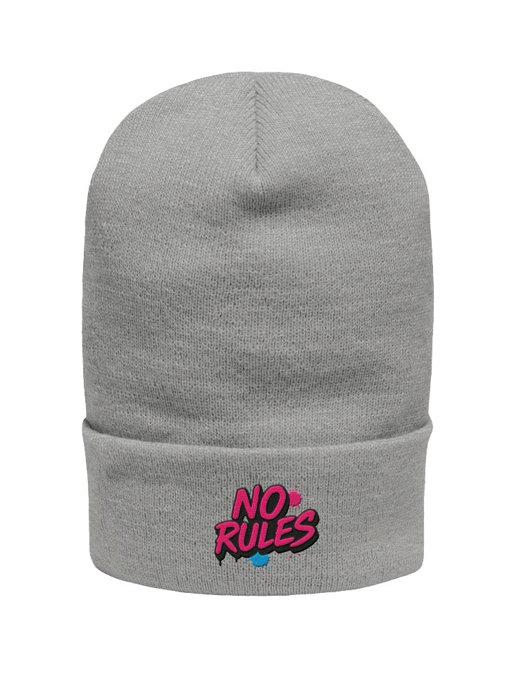 No Rules” Graffiti Street Beanie – Bold Rebel Style product image (1)