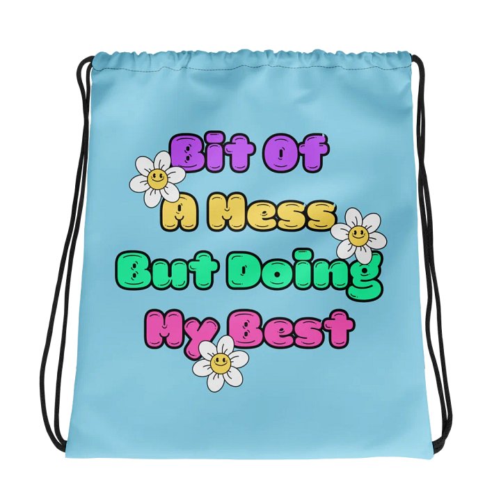 Bit of a Mess Drawstring Bag product image (1)