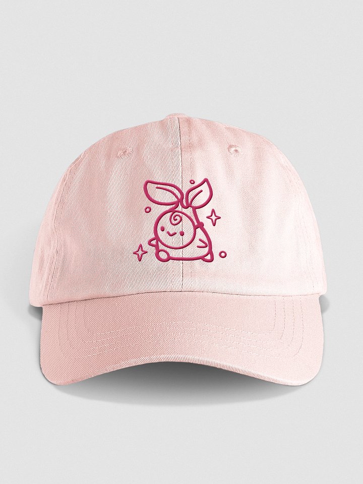 Casquette rose pastel Mascotte Pouet brodée product image (1)