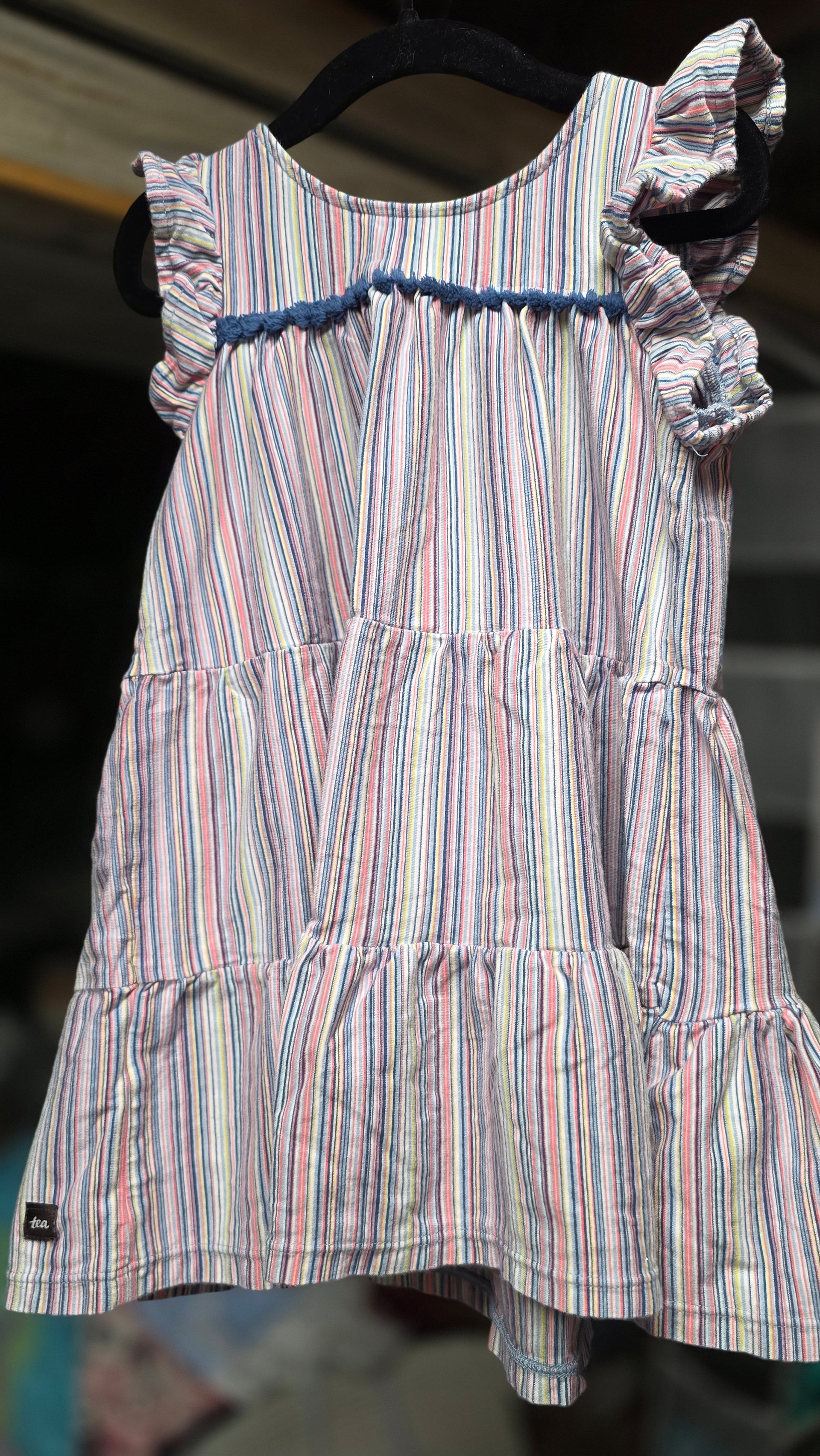 TEA - Size 4 - USED - Stripes dress product image (1)