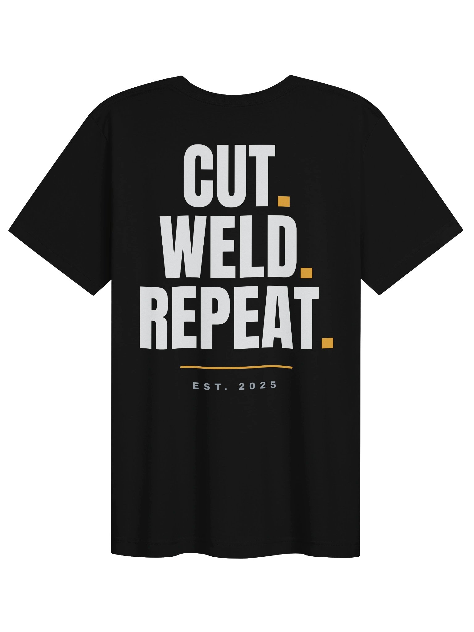 Cut, Weld, Repeat Tee — Black (Premium Cotton) product image (2)