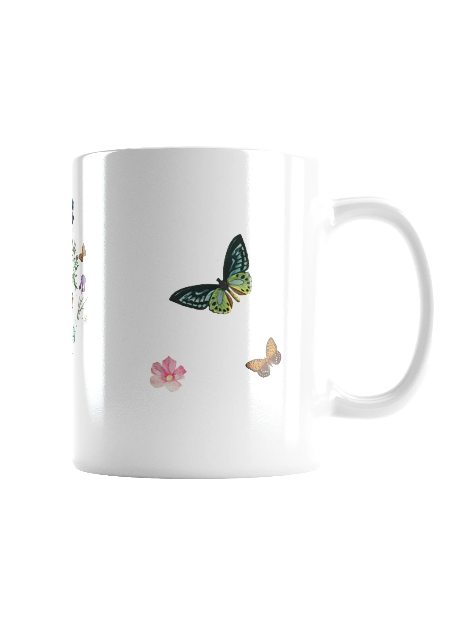 2026 Yearly Text Floral & Butterfly Mug – Matthew 5:3 Ceramic Coffee Cup product image (3)