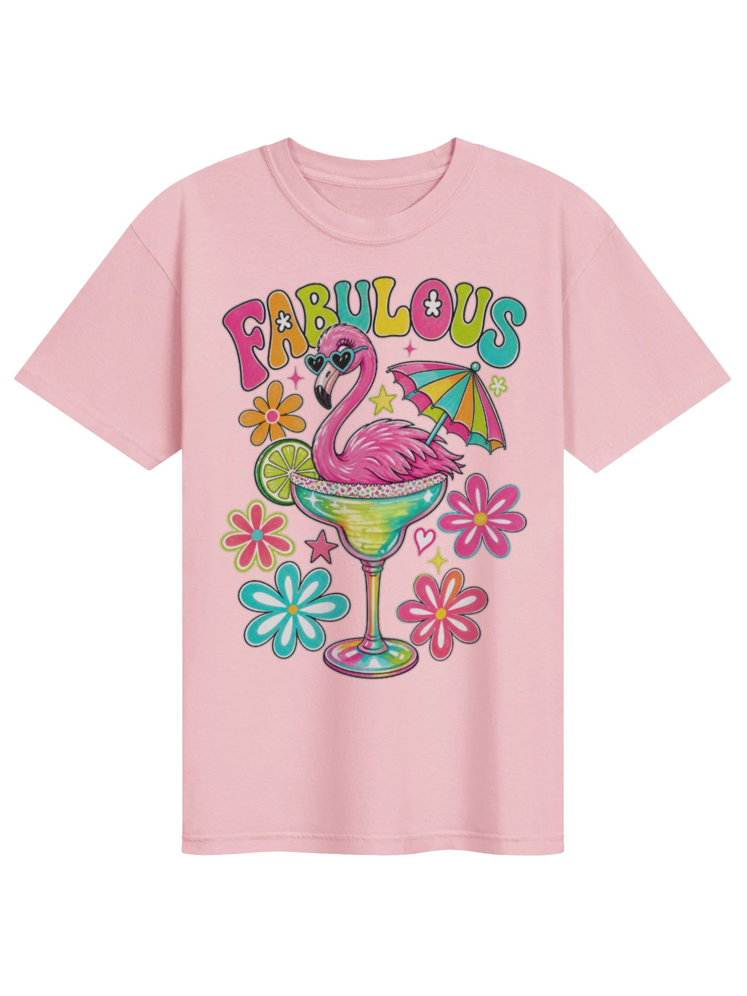 FABULOUS Flamingo Cocktail Tee product image (2)