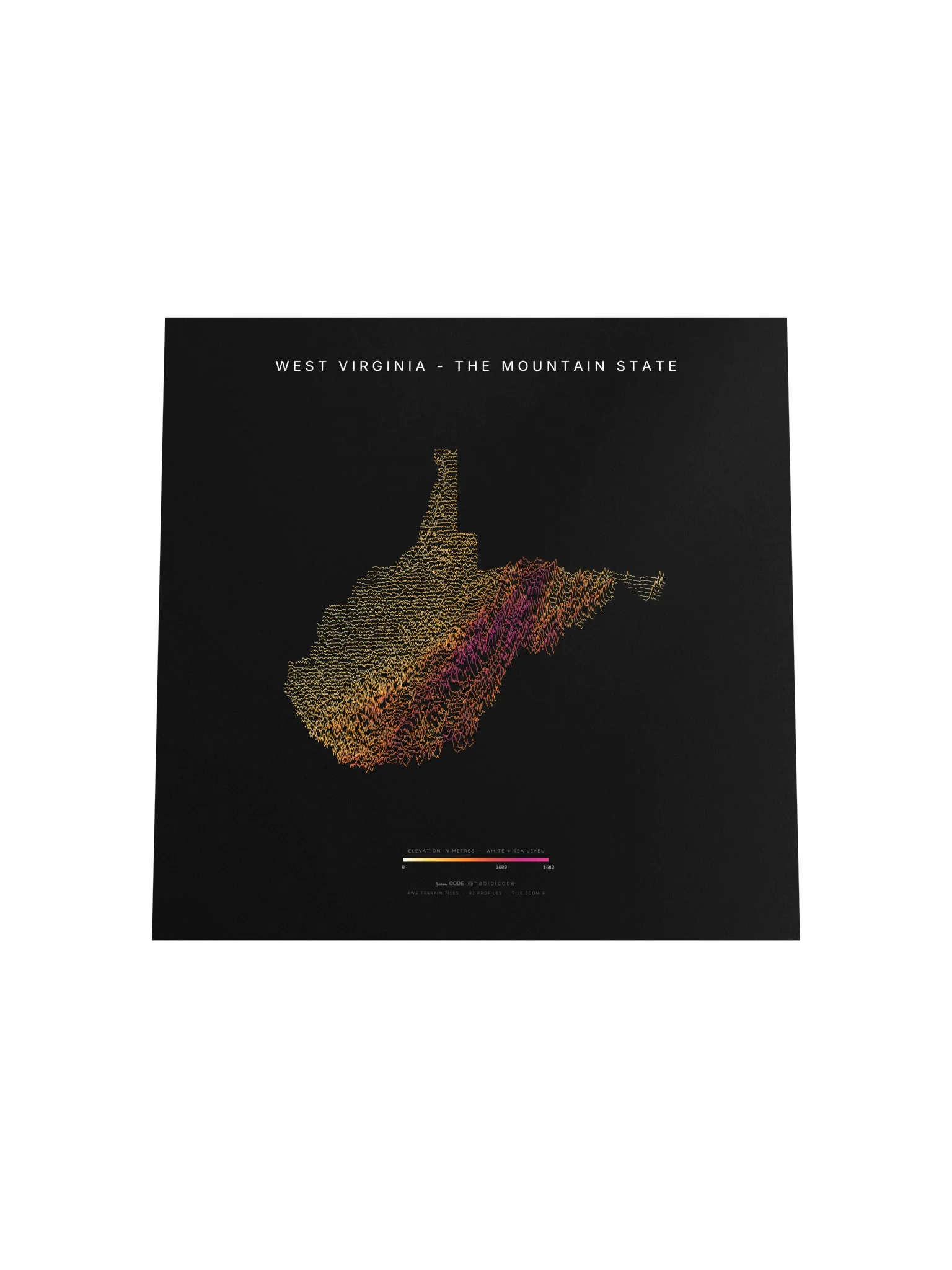 Ridgeline Poster - West Virginia product image (4)