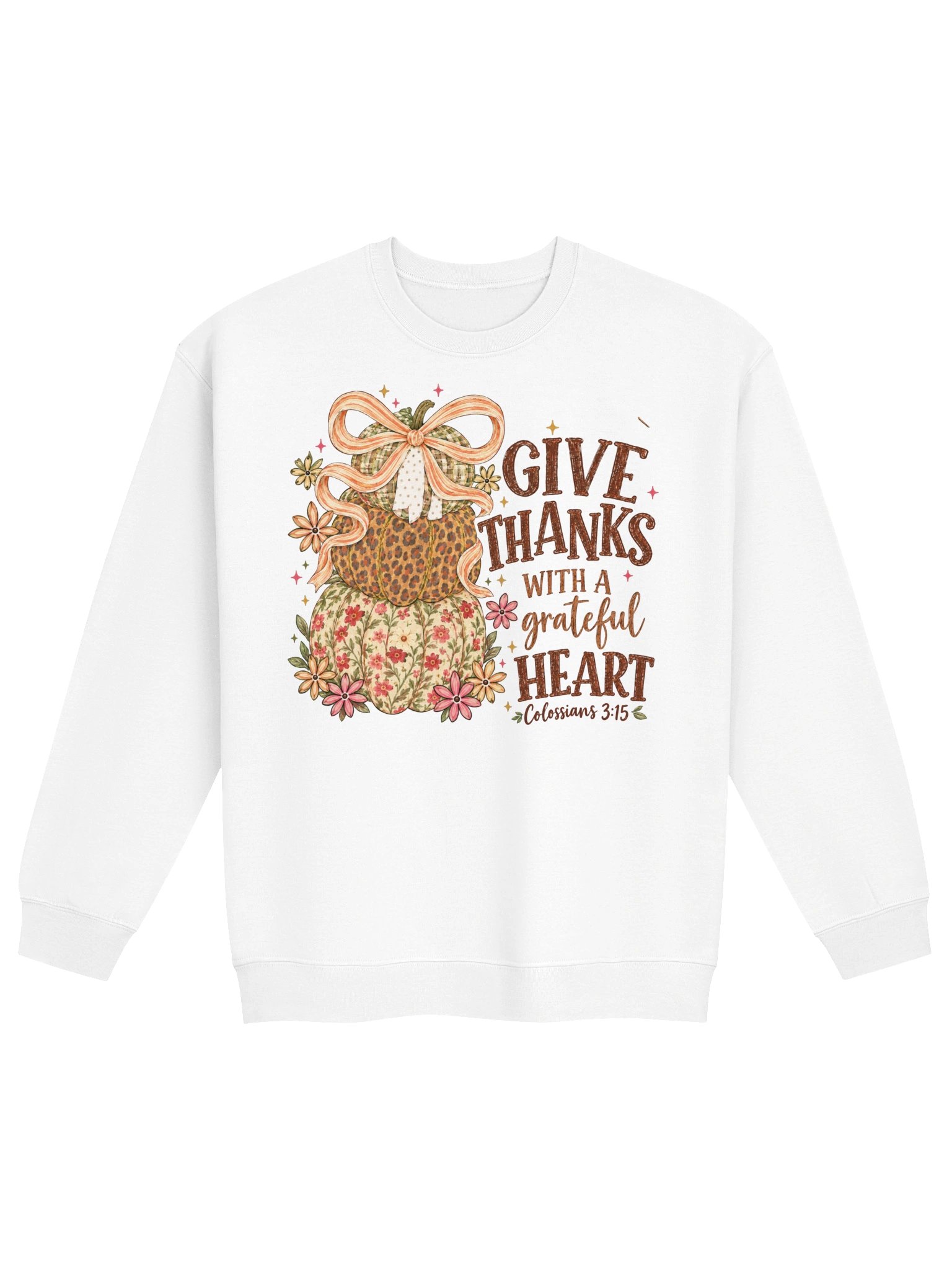 Grateful Heart Thanksgiving Sweatshirt | Women's Christian Fall Shirt product image (2)