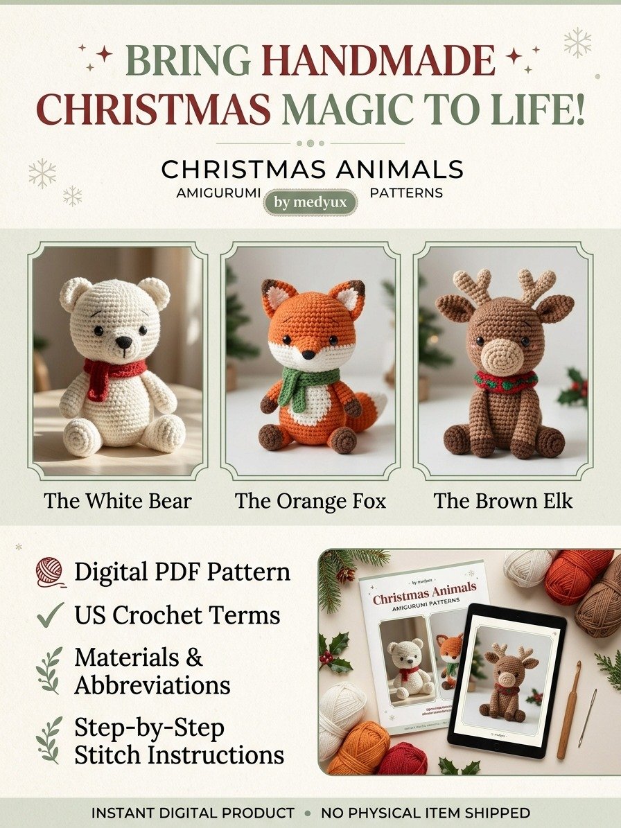 Christmas Amigurumi Crochet Patterns PDF product image (3)