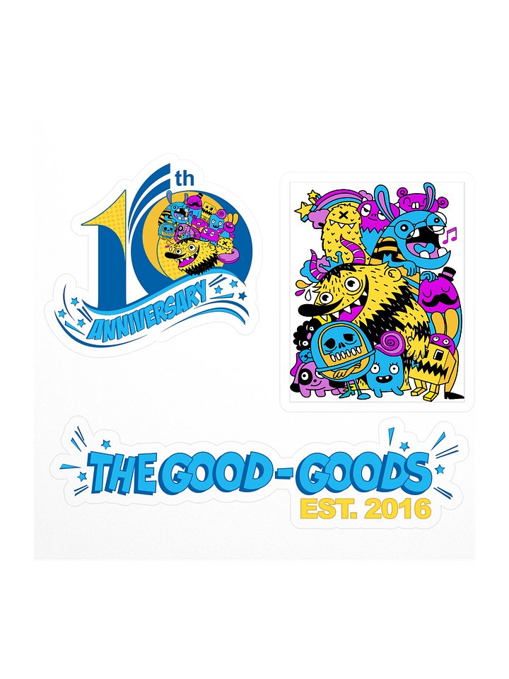 The Good-Goods 10th Anniversary Sticker Sheet product image (1)