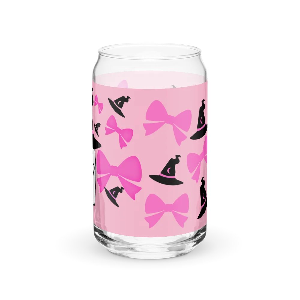 Coquette Spooky Pink Ghost Glass Tumbler product image (5)