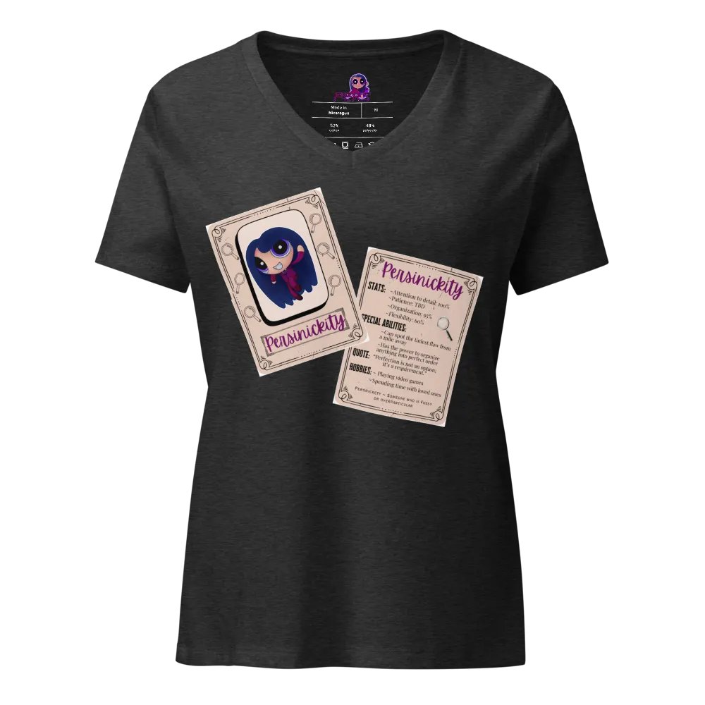 Pers Trading Card V-neck shirt product image (1)