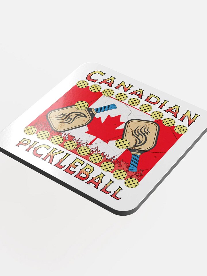 Canadian Flag Pickleball Flame Coasters product image (1)