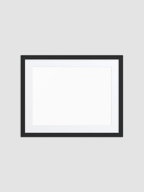 Photo showing Matte Paper Framed Poster With Mat (in)