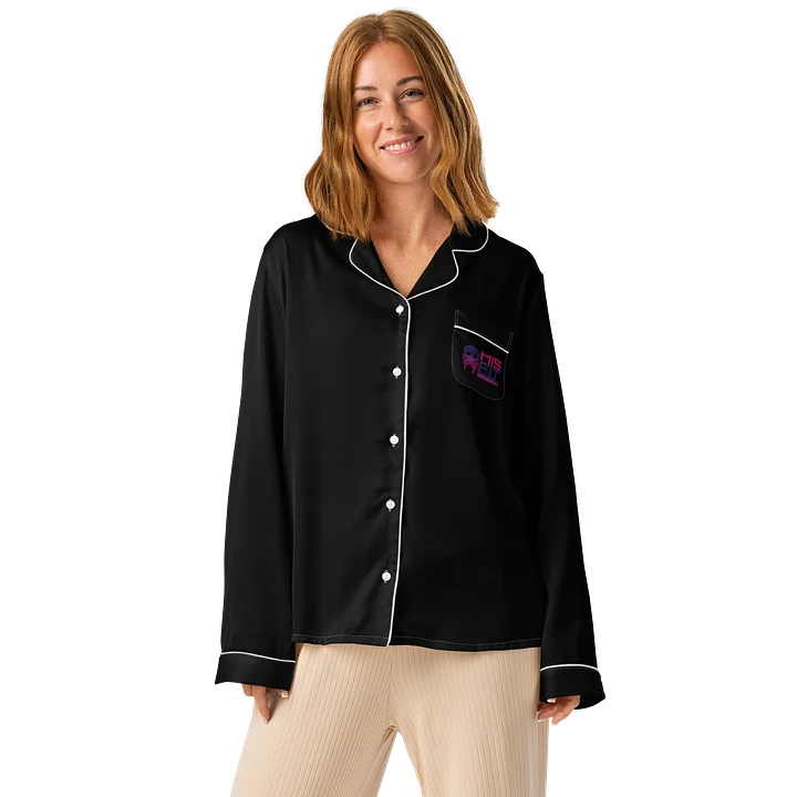 Misfit Long Sleeve Pajamas - Black product image (1)