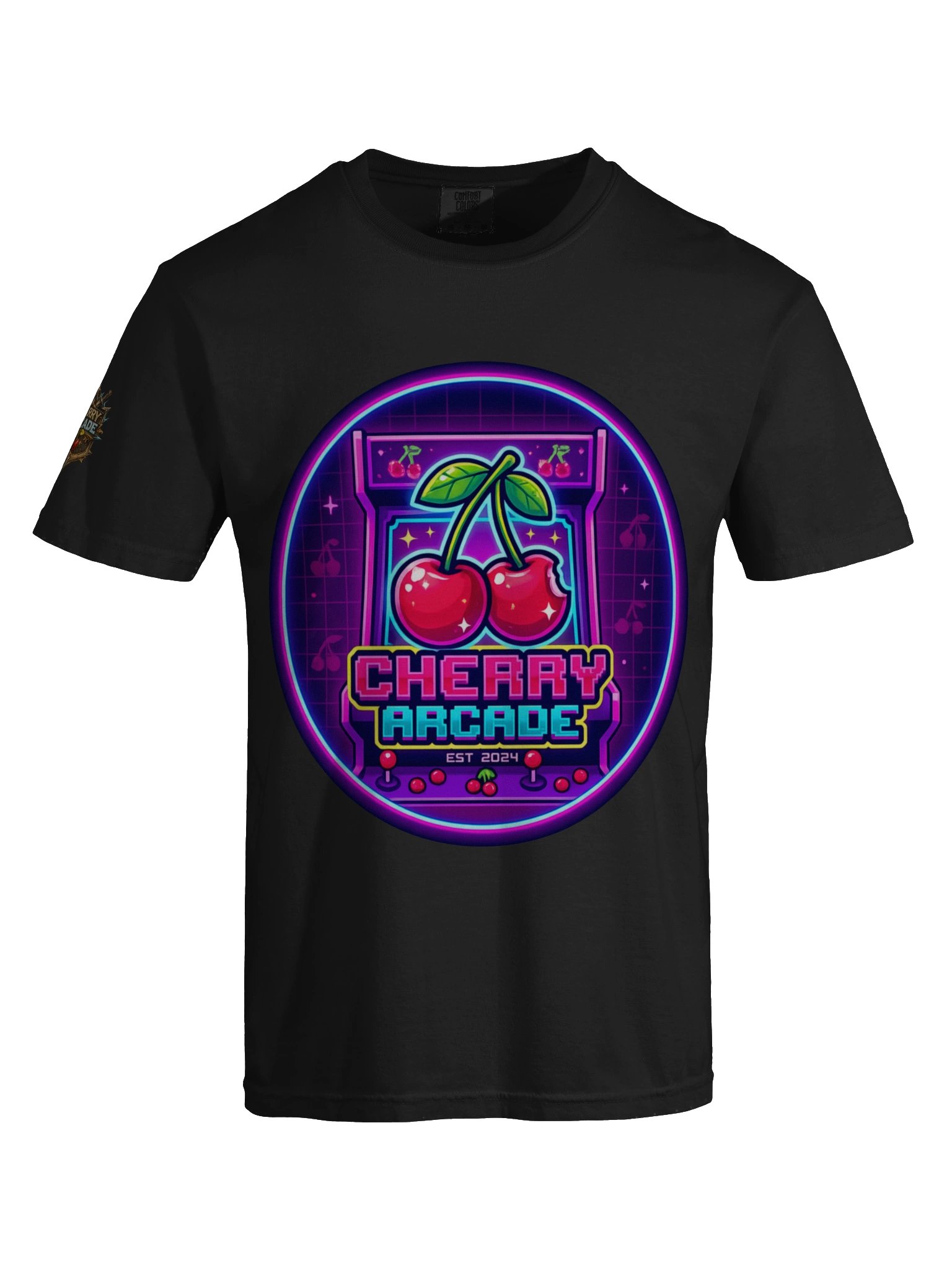 Cherry Arcade Neon Logo Tee product image (5)