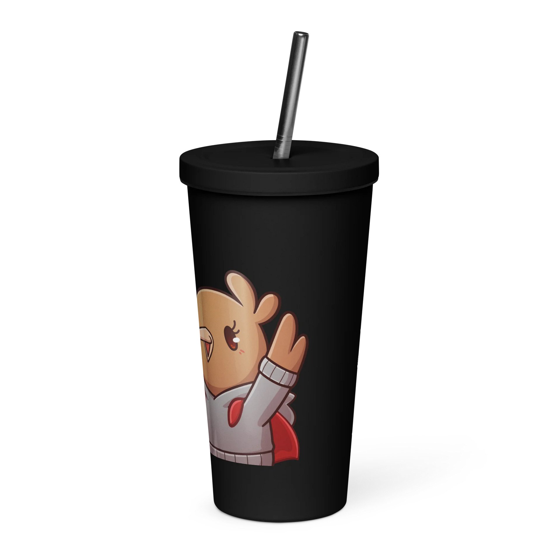 KomfyHi - Insulated Tumbler with a Straw product image (1)