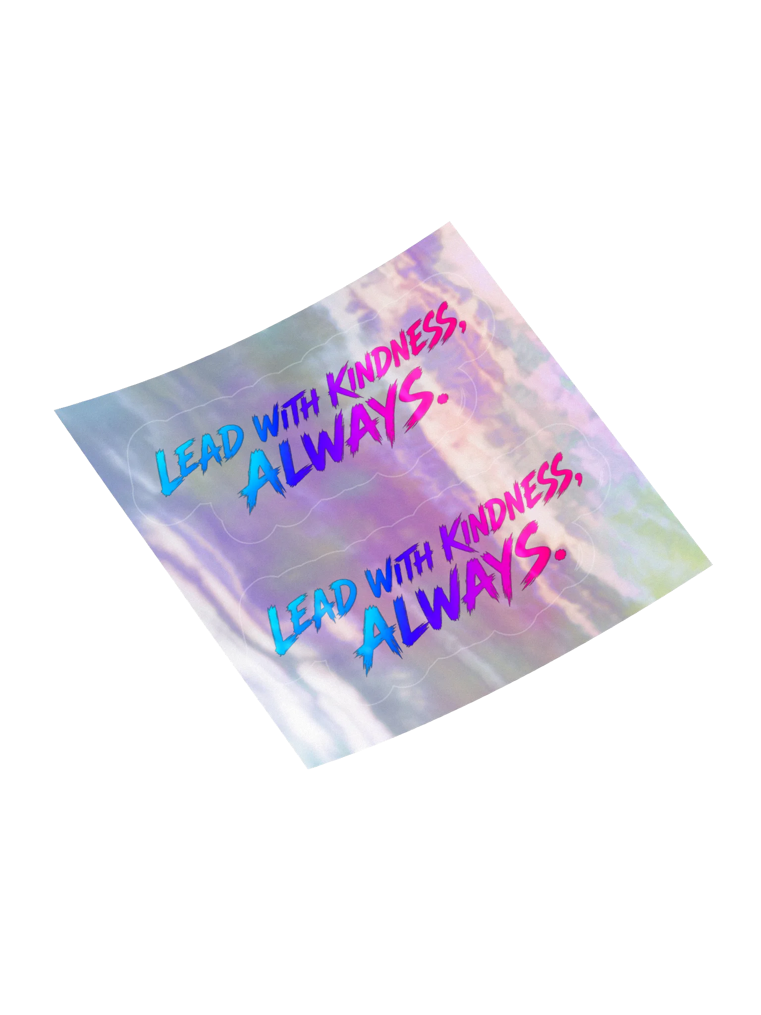 Lead With Kindness, Always — Holographic Sticker Sheet product image (4)