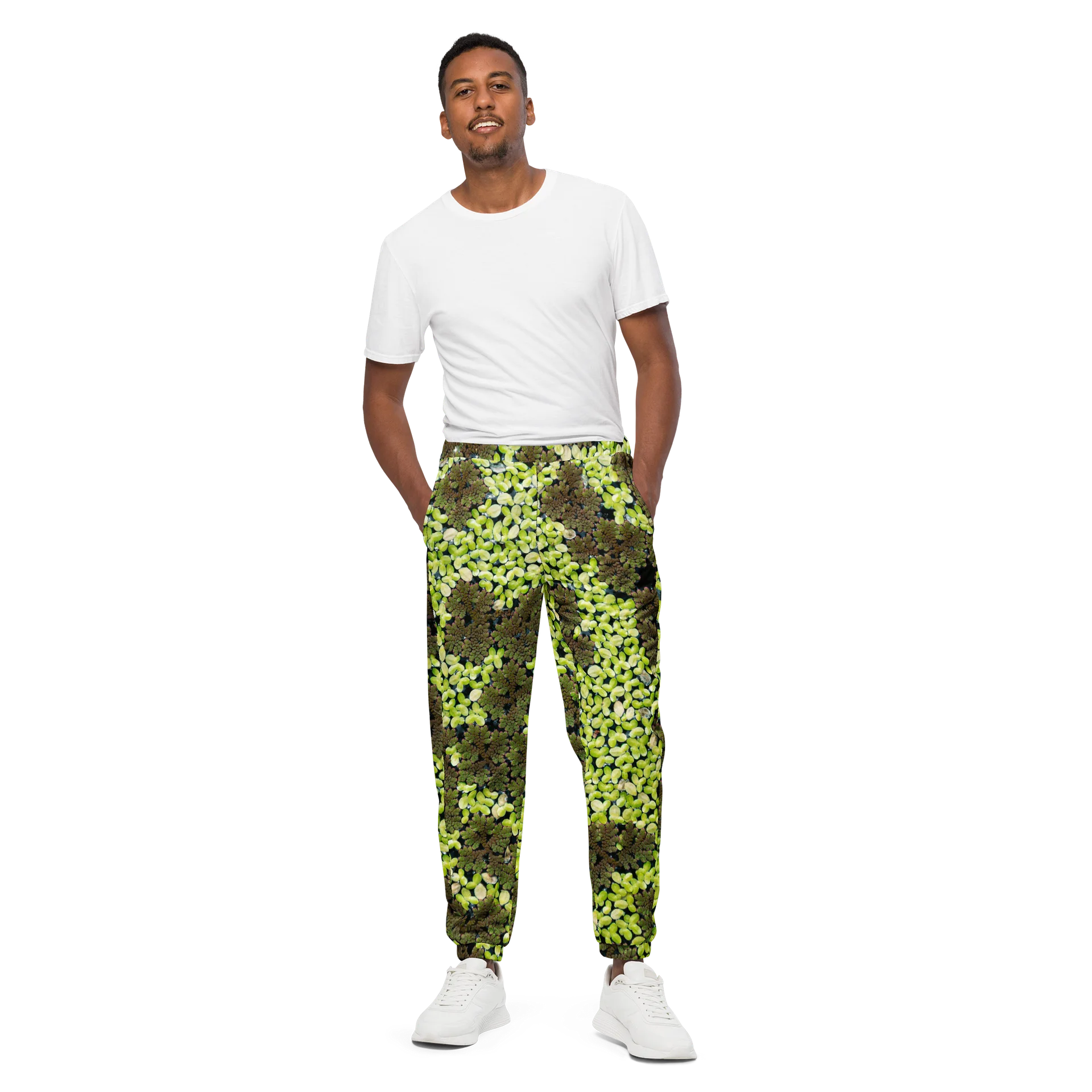 Verdant Life Life Unisex All-Over Print Light Lush Foliage Performance Track Pants product image (1)