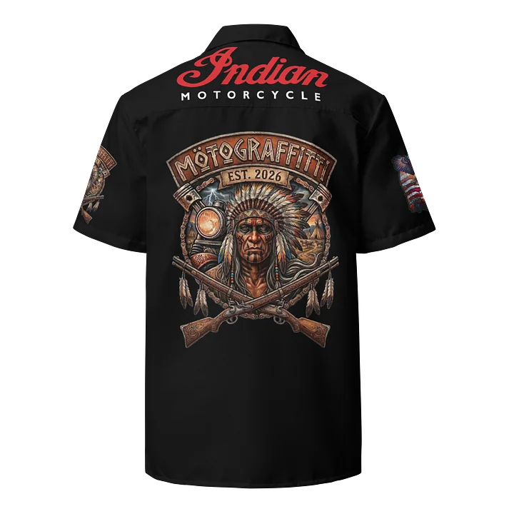 MötoGraffitti Indian Motorcycle Club Shirt Blk product image (2)