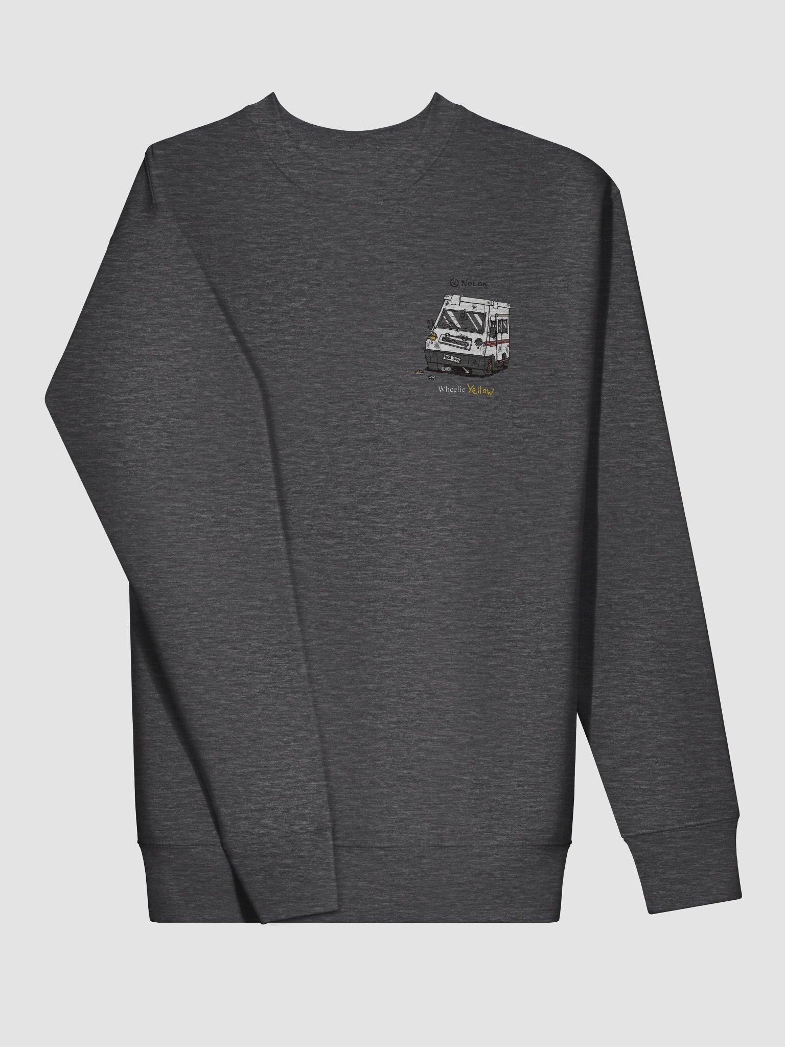 Small not-ok Wheelie Yellow sweatshirt! product image (32)
