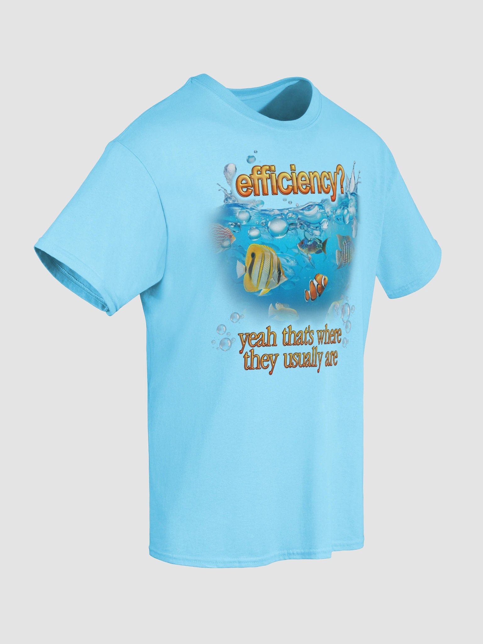 Efficiency Fish Pun T-shirt product image (20)