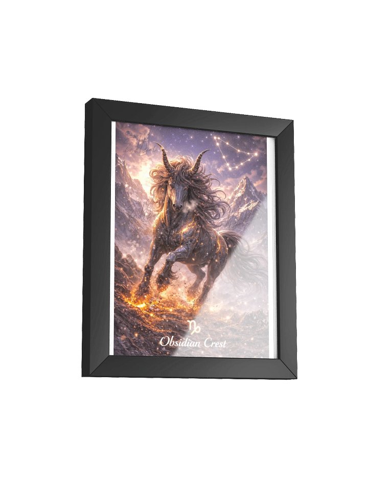 Obsidian Crest Capricorn Zodiac Poster product image (28)