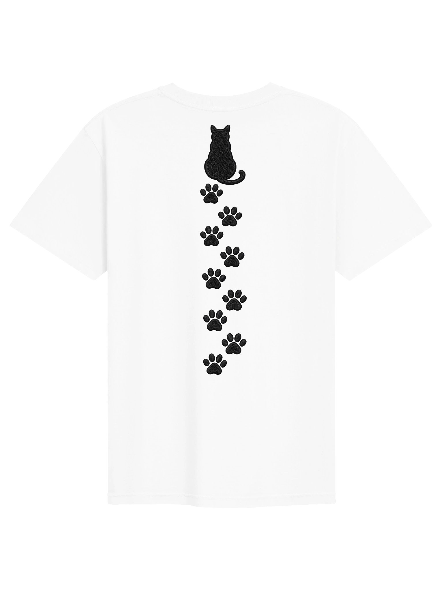 Black Cat Paw Print Shirt | Cat Lover Comfort Colors 1717 Graphic Tee product image (58)
