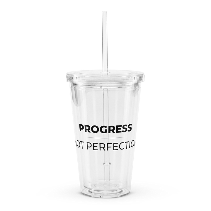 Double Wall Plastic Tumbler - Progress. Not Perfection product image (1)