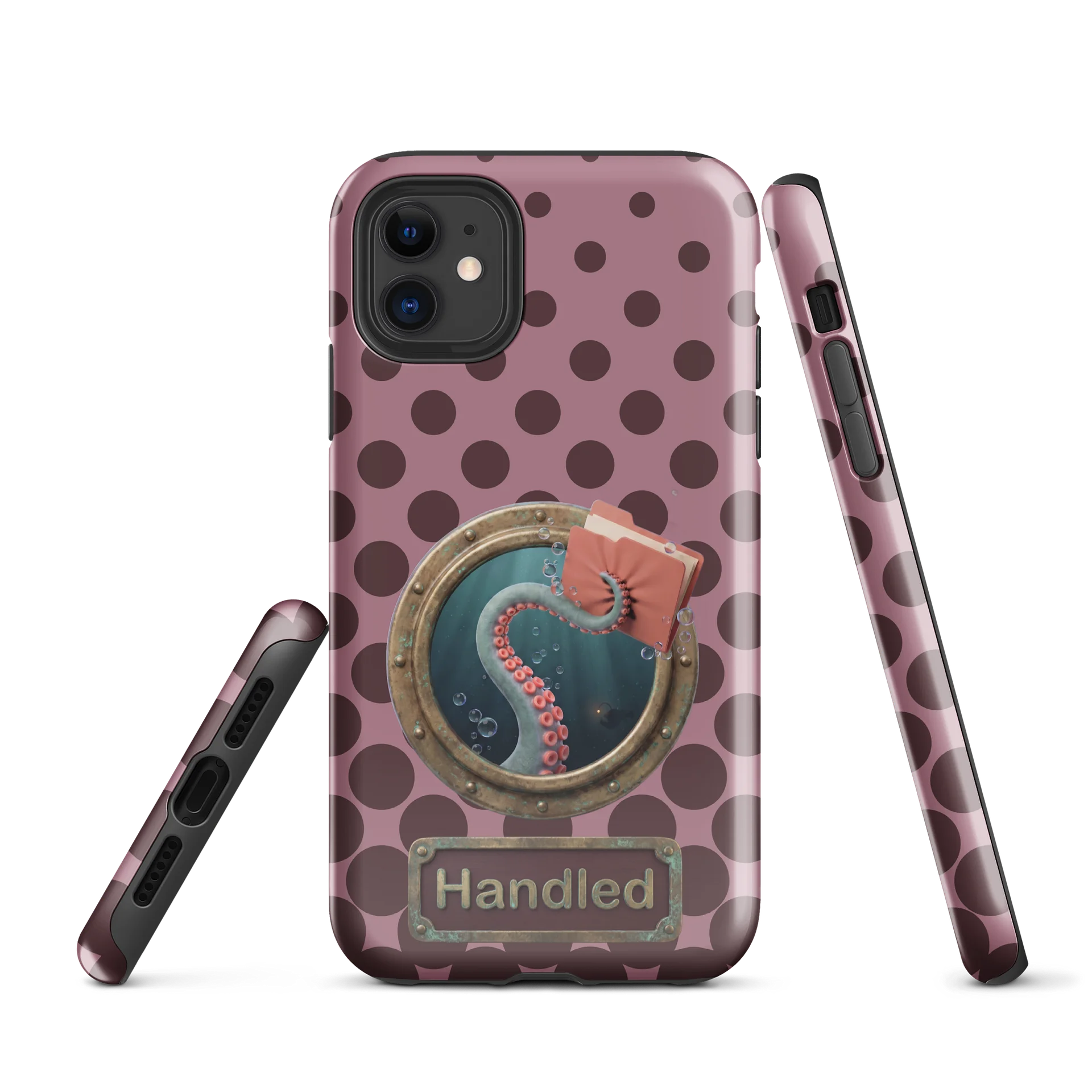 Handled's Ella with folders. Tough iPhone case. product image (1)