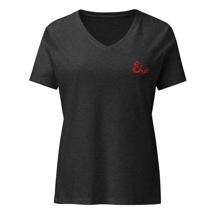 ELFSAR PLAYS Bella+Canvas Embroidered Women's Relaxed V-Neck T-Shirt product image (1)