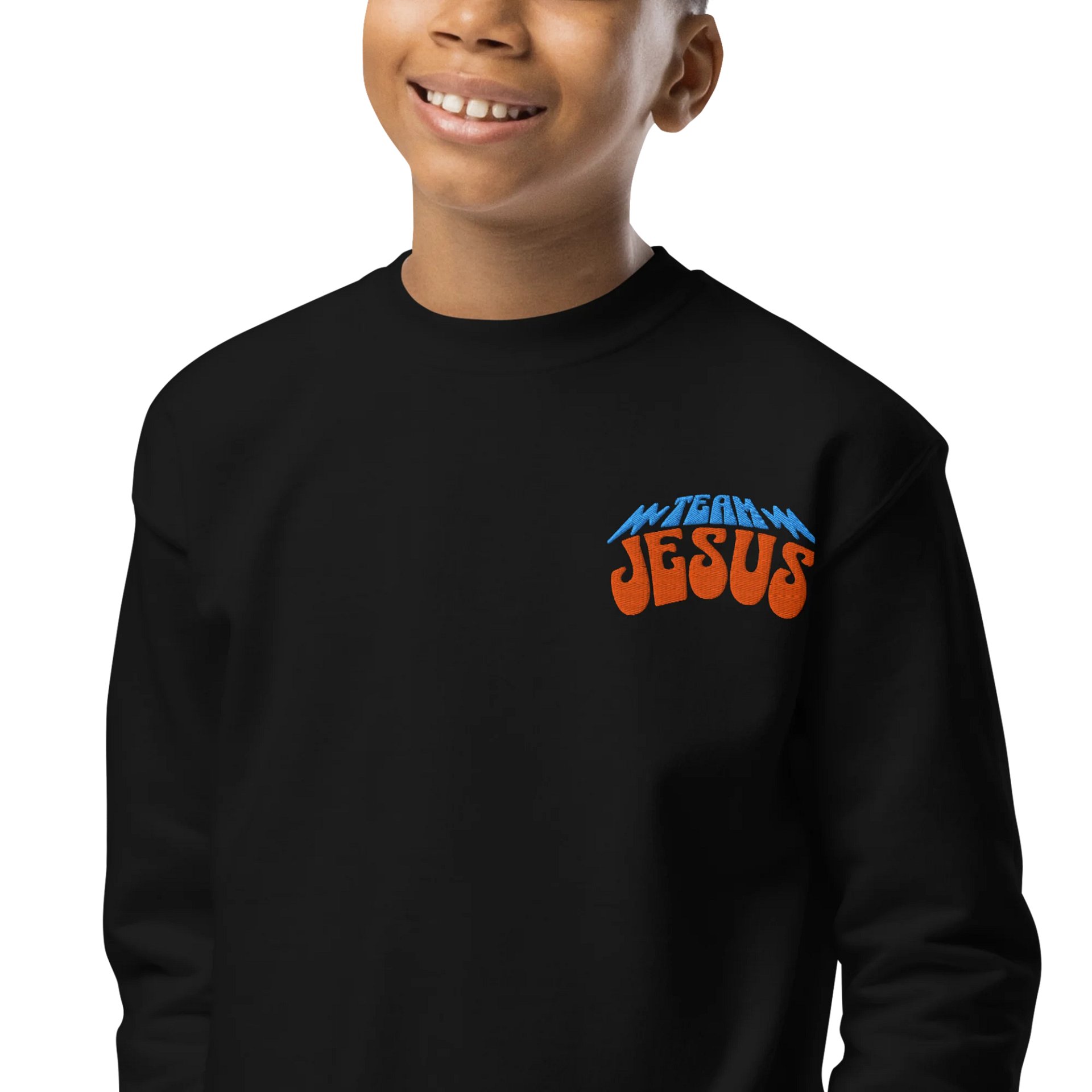 Embroidered Electric Faith Youth Sweatshirt product image (2)