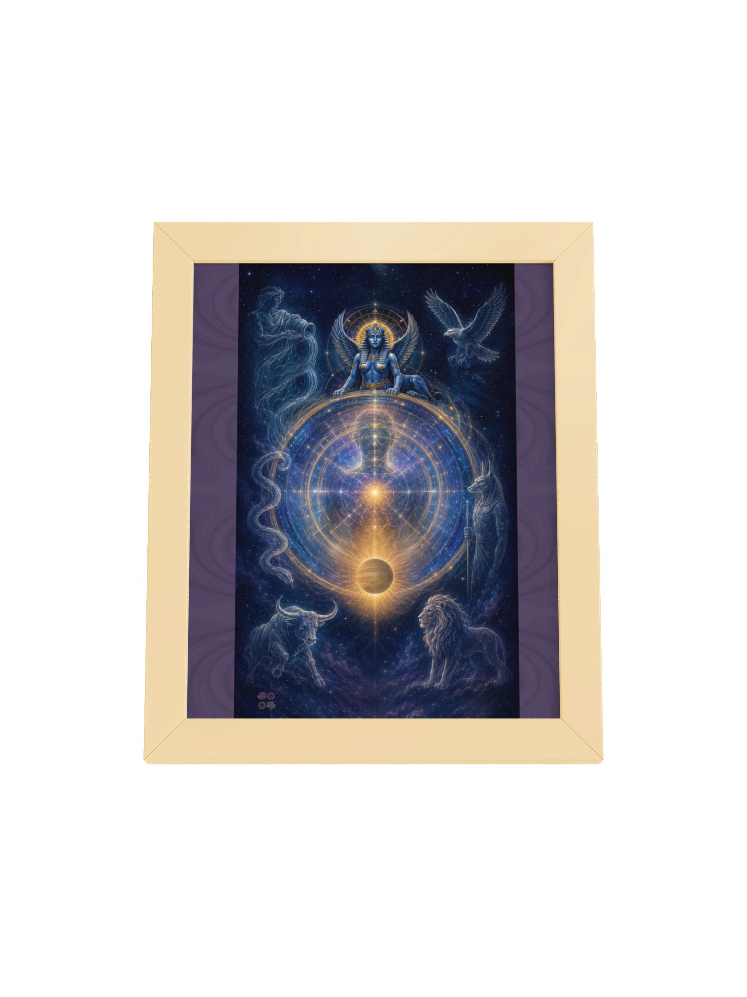 10 Wheel of Fortune Tarot Art Framed Poster product image (1)
