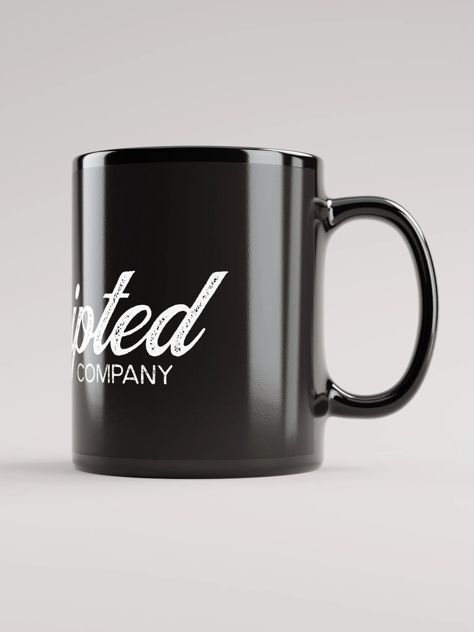 Unscripted Company Black Mug (Textured) product image (1)