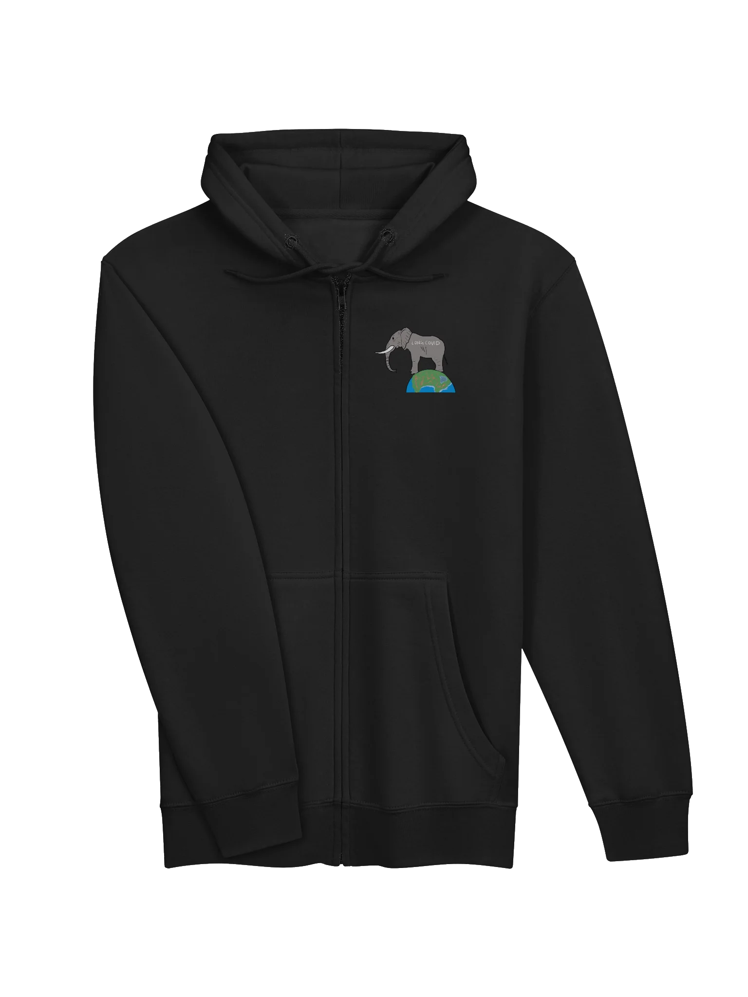 Elephant In The Room zip hoodie (Long Covid) product image (11)