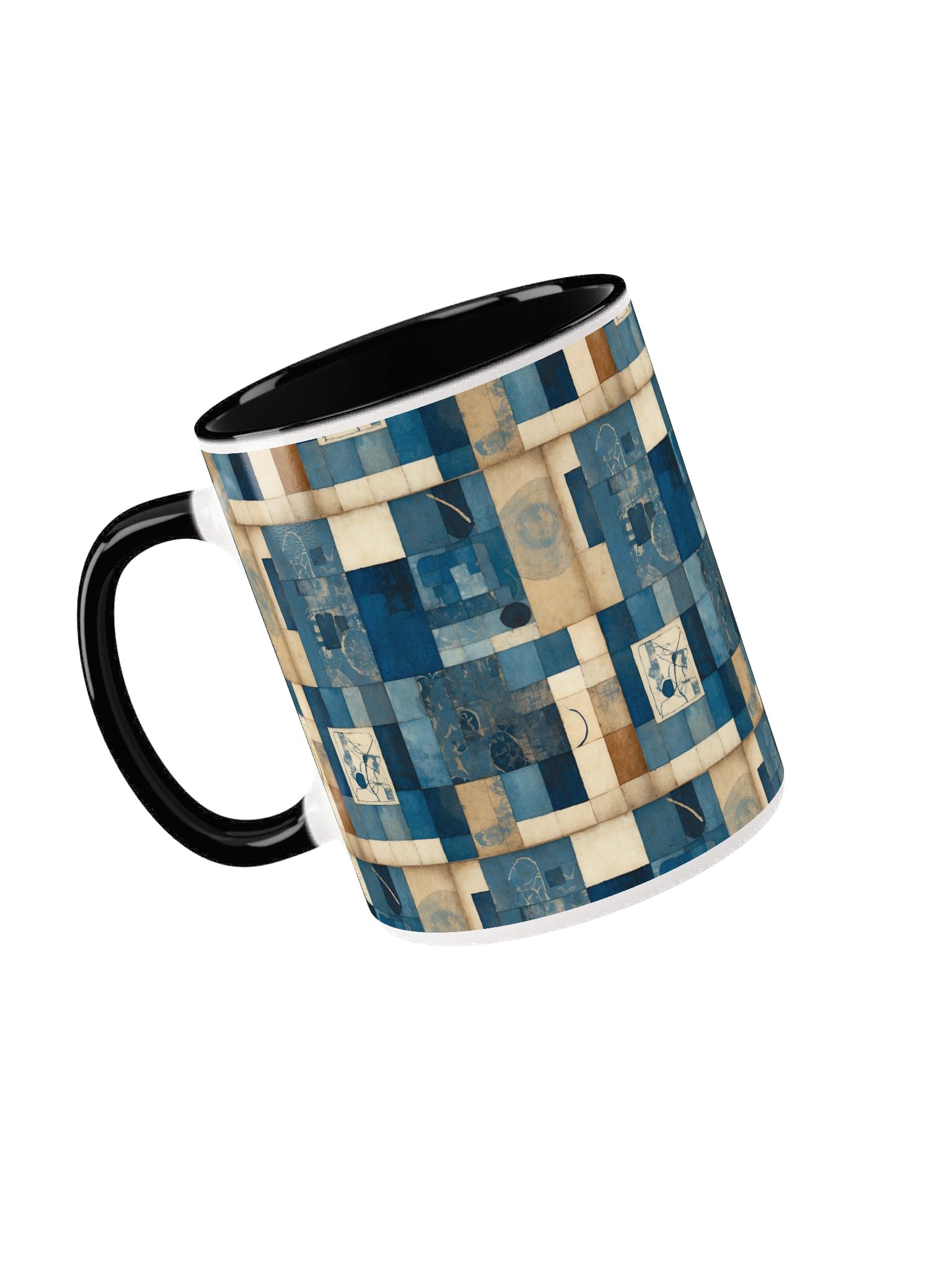 Mosaic Blues Ceramic Mug product image (5)