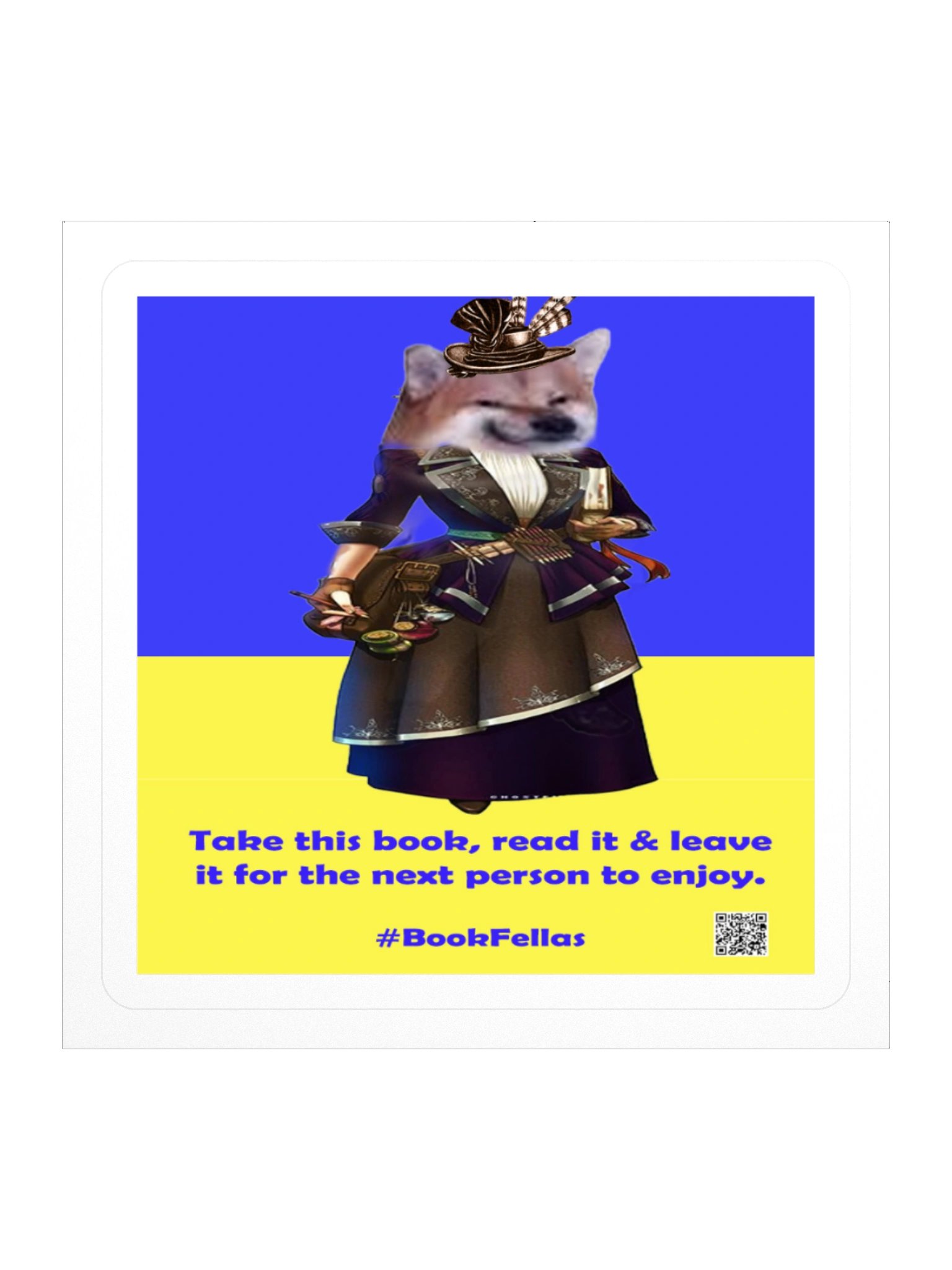 Bookfellas Sticker 3x3 English product image (1)