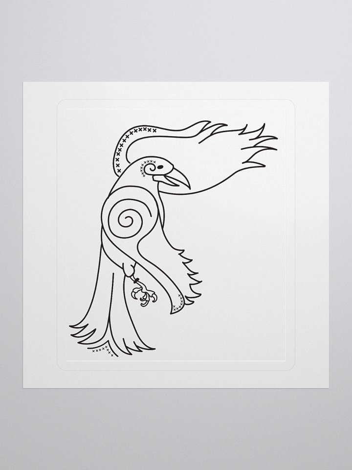 NEW** Dr. Jackson Crawford – Old Norse Specialist Kiss Cut Sticker - Poetic Edda Second Edition Raven 2 product image (1)