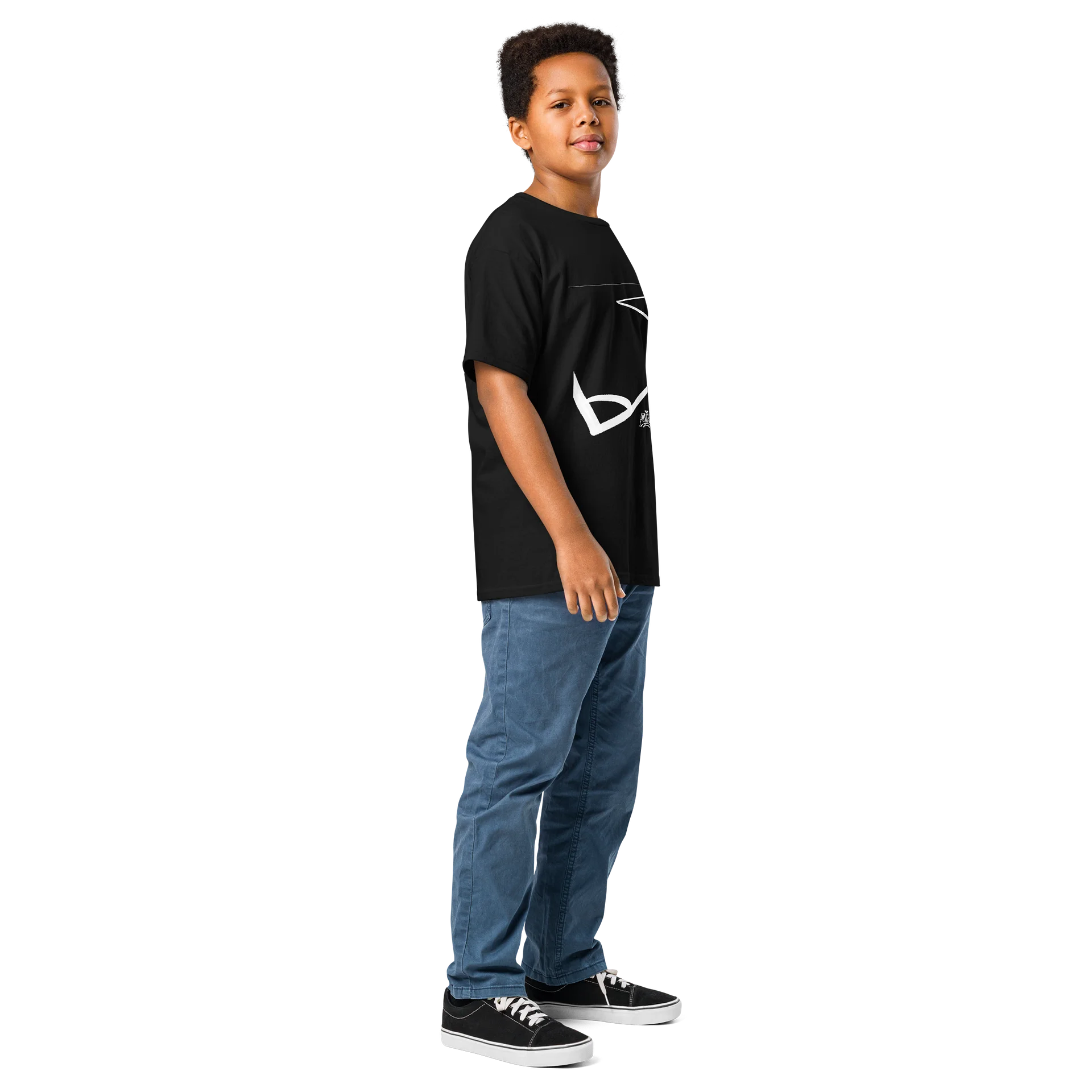 Where the Game Flows Youth Classic (Front/Back) Black Tee product image (4)