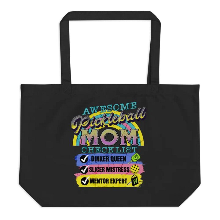 Mom Checklist Pickleball Tote Bag product image (1)