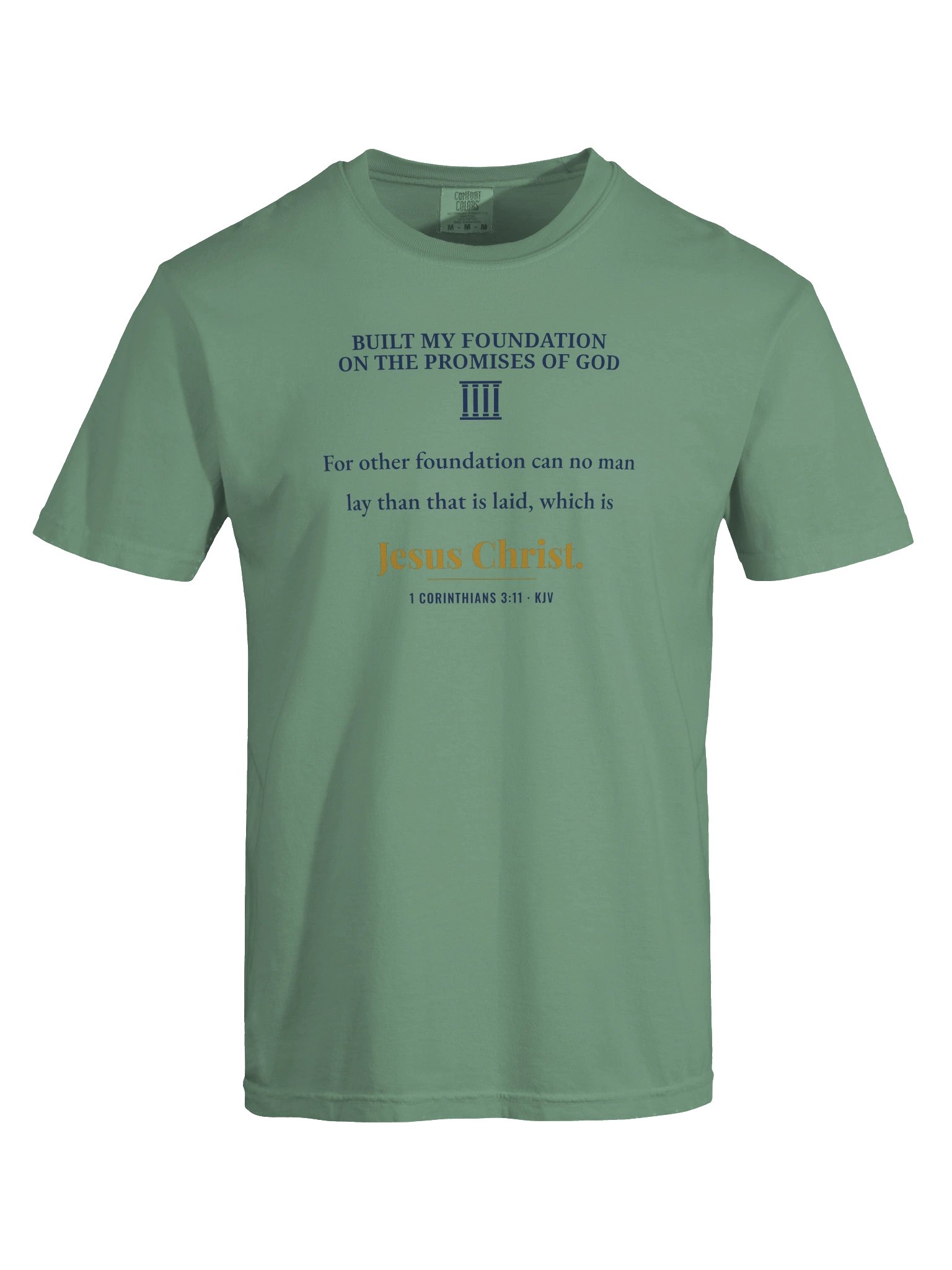 Built on the Promises — 1 Corinthians 3:11 Tee product image (9)