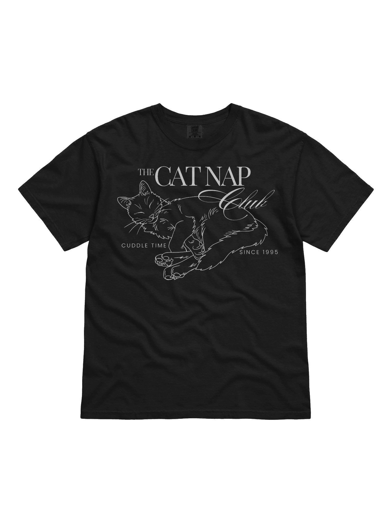Cat Nap Club 100% Cotton Comfort Colors Shirt product image (1)