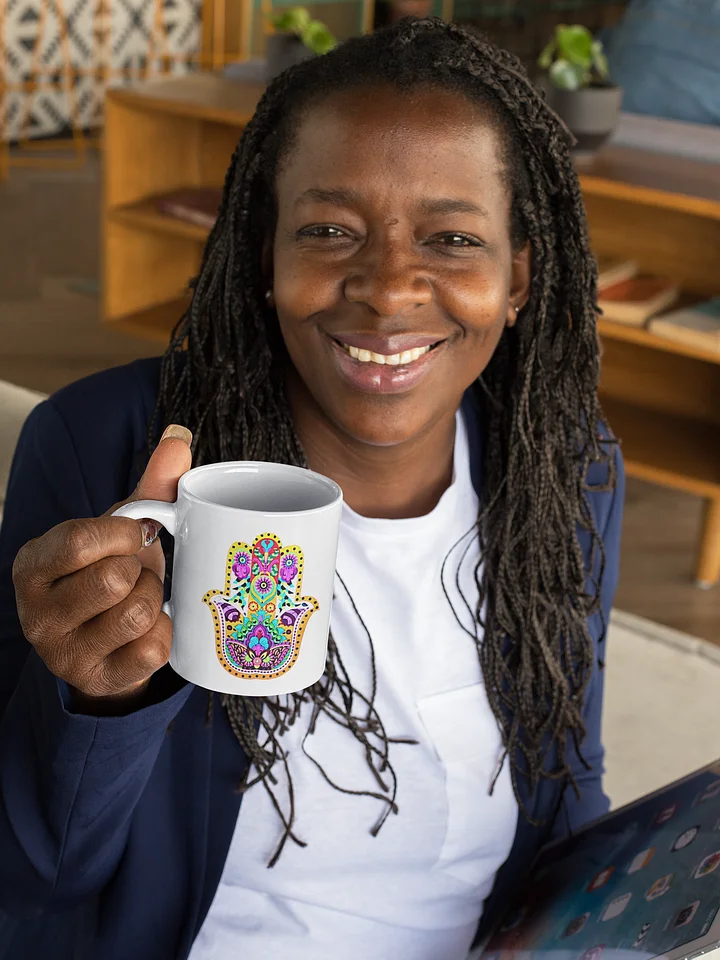 Radiant Hamsa Bloom - Mug product image (2)