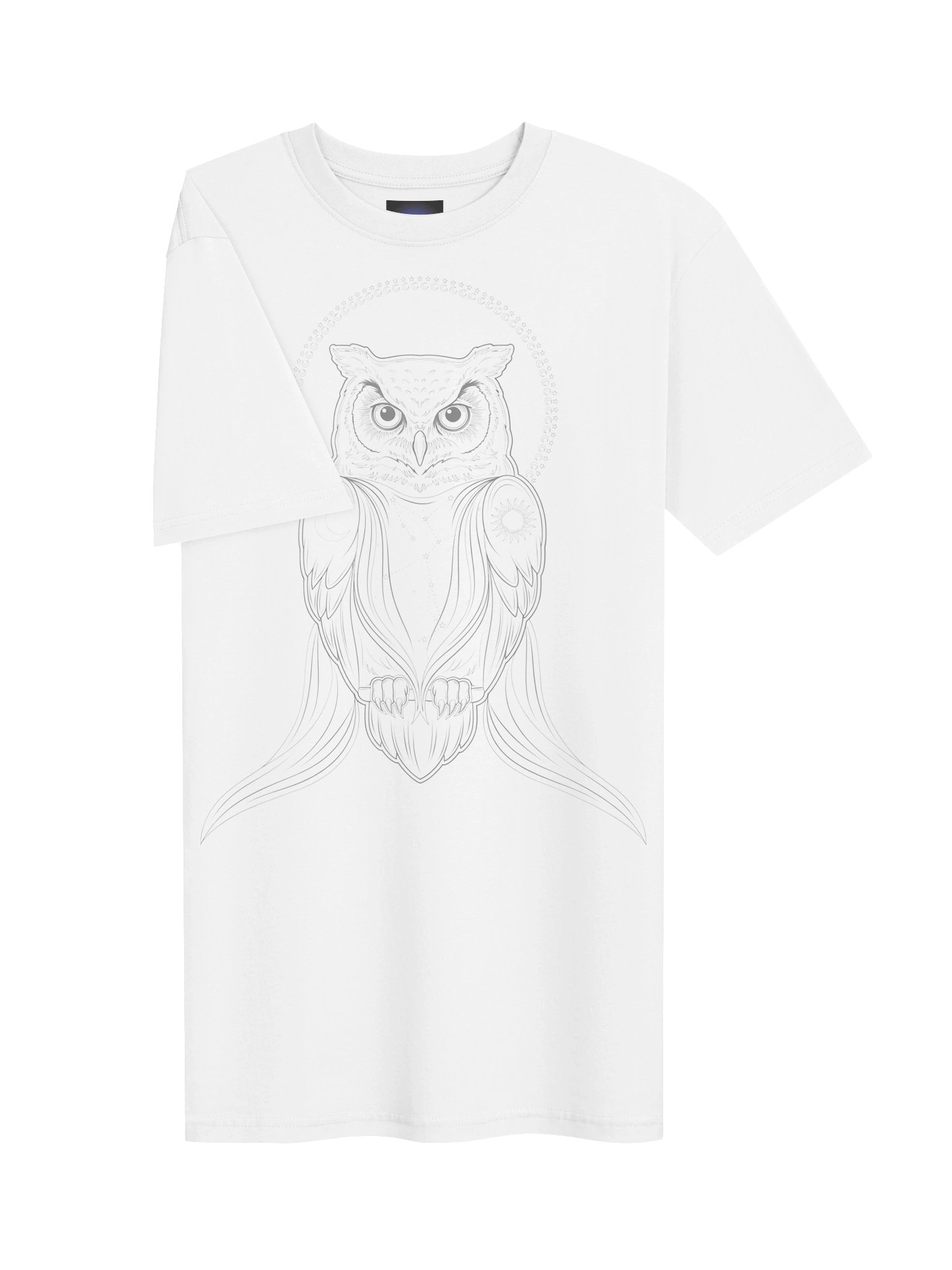 The Nocturnal Seer // Geometric Owl Heavyweight Tee product image (5)