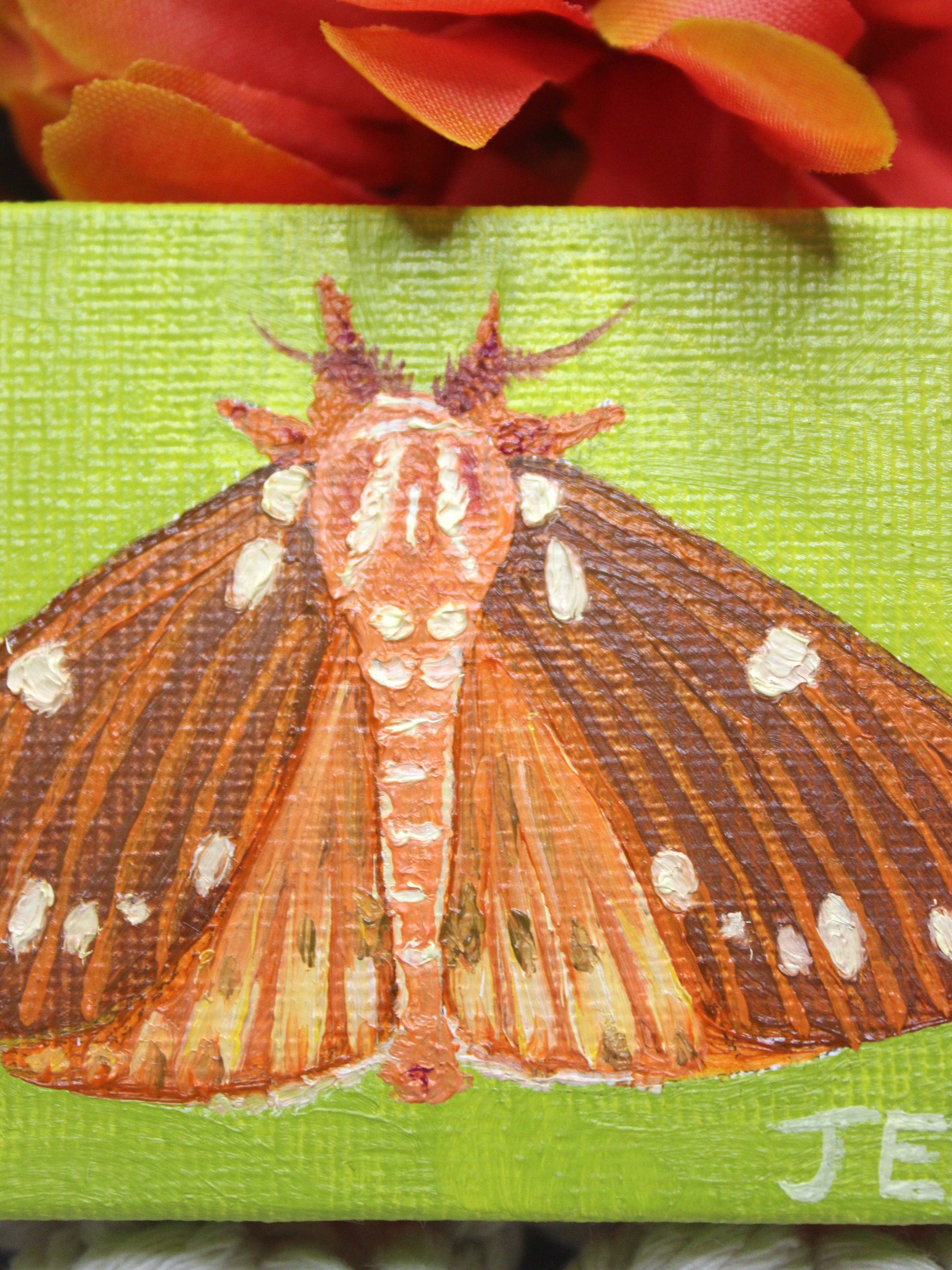 Regal Moth Mini Oil Painting product image (2)